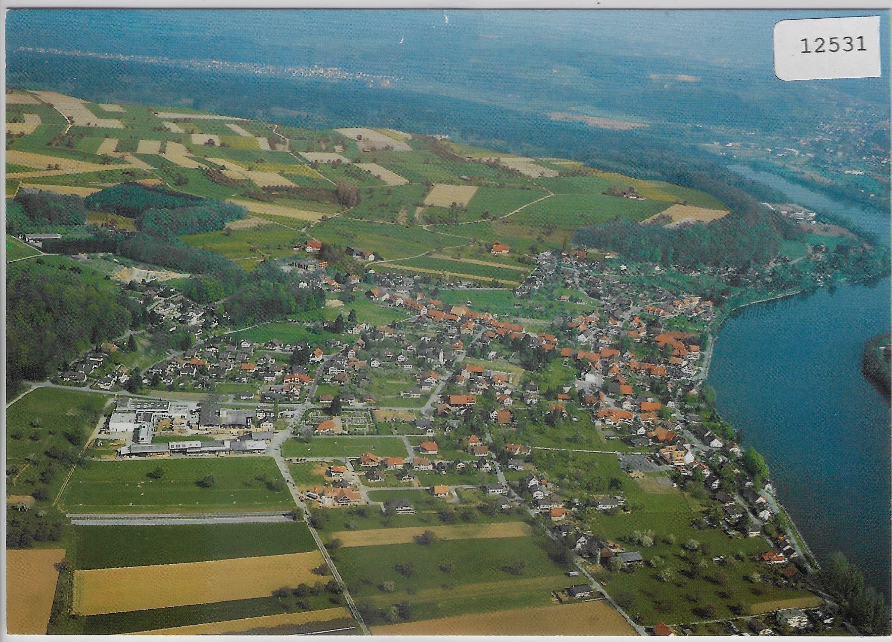 Cartoline postali: Flugaufnahme Wallbach AG – Antico da Ettingen venduto da Kartenplanet