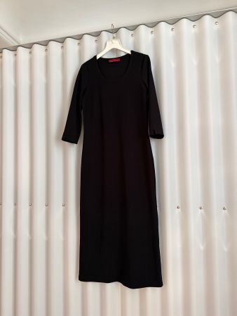 ideales Kofferkleid, schwarz, Grösse 36
