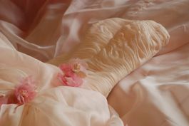 Brautkleid rosé creme Gr 38/40