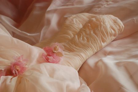 Brautkleid rosé creme Gr 38/40