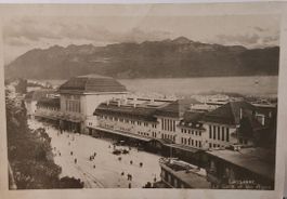 LAUSANNE - La Gare et les Alpes - 1937