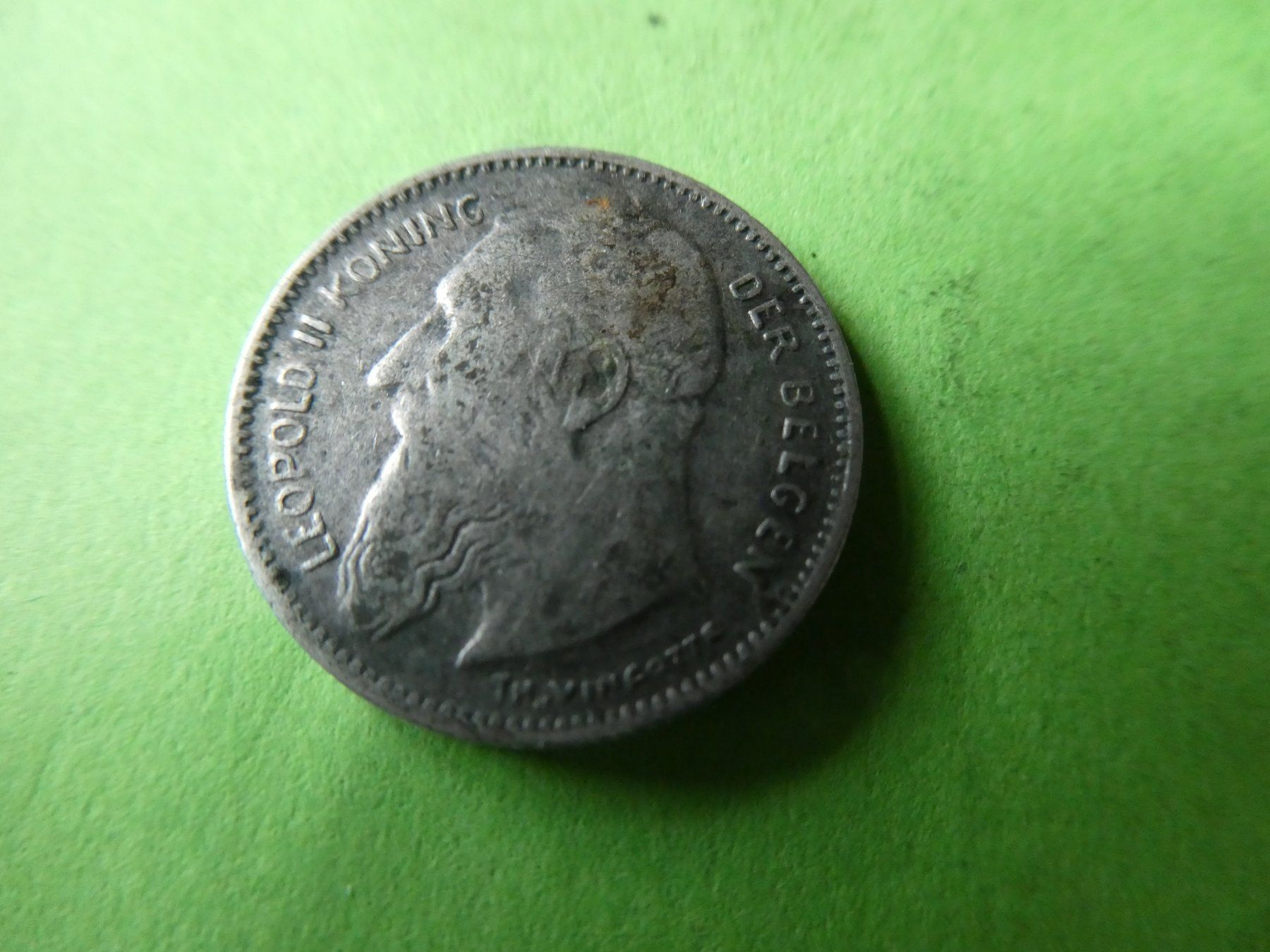 Alle Münzen: Belgien 1907, 50 Centimes   Silber – Gebraucht aus Hinterforst von Rohusri 1