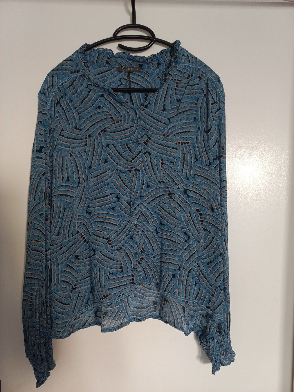 Nile Chemisiers: NILE Bluse Gr. S - blau/schwarz – Neuf (Voir description) à Rümlang par moose_6