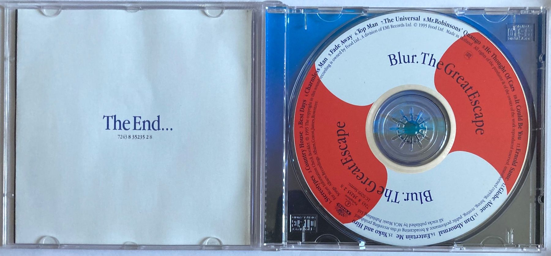 CD: BLUR - THE GREAT ESCAPE – Usato da Poliez-Pittet venduto da Newtown-Records 2