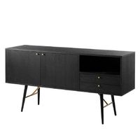 Kommode / Sideboard black wood