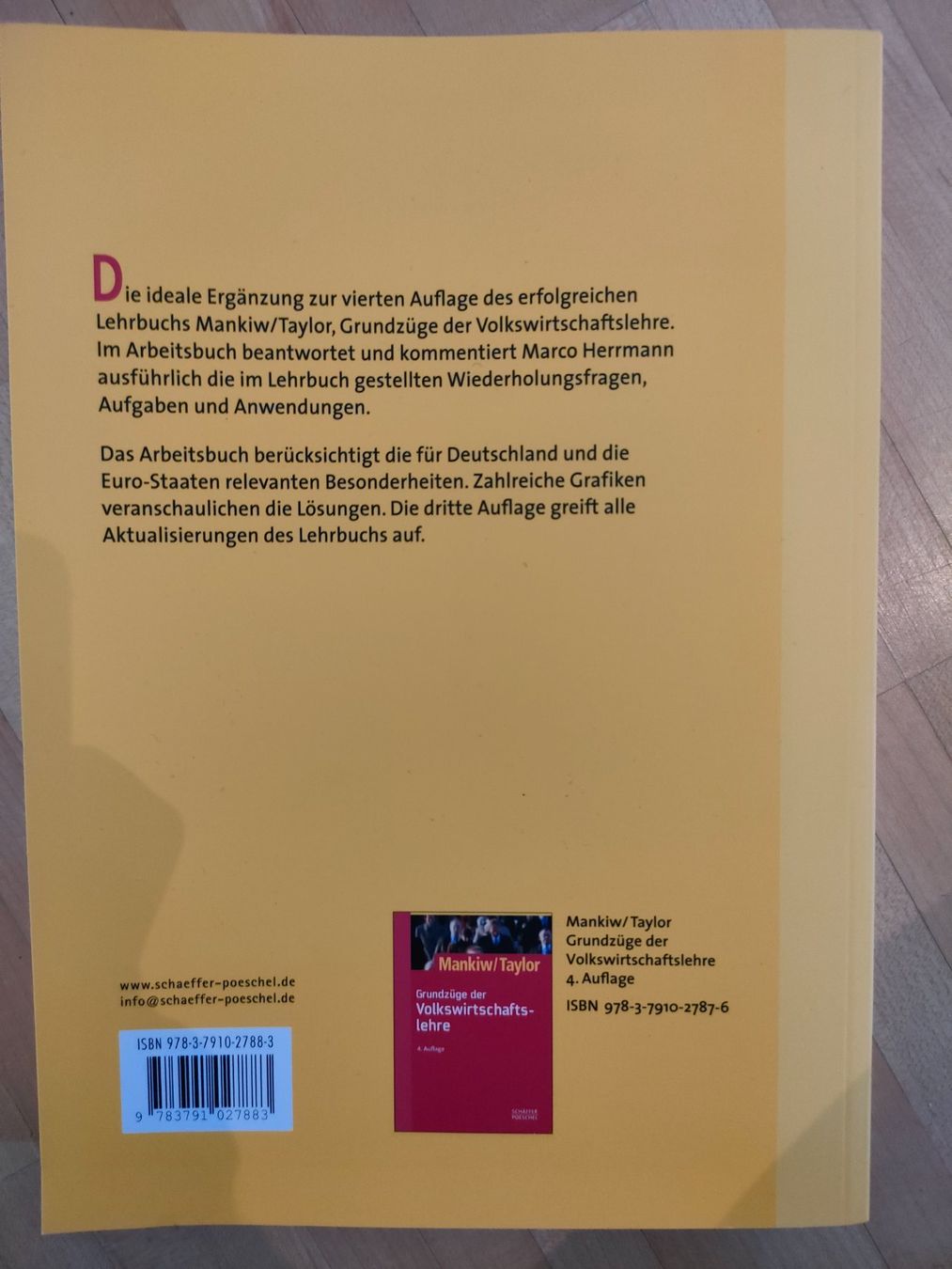 Libri: Mankiw/Taylor VWL Lehrbuch, 3. Auflage – Usato da Wiesendangen venduto da s_er 1