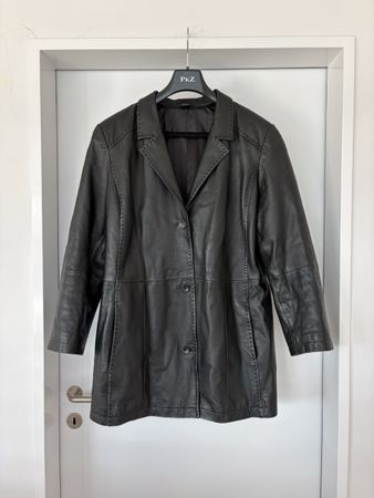 Schwarze Lederjacke, M- L, top Zustand