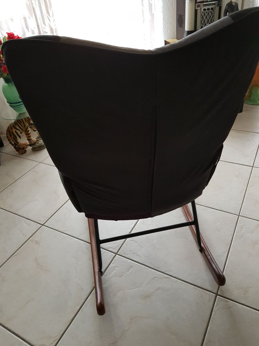 Vidaxl Sedie: Schaukelstuhl mit Patchwork Stoff, neuwertig! – Nuovo (secondo la descrizione) da Berneck venduto da heikodzint 1