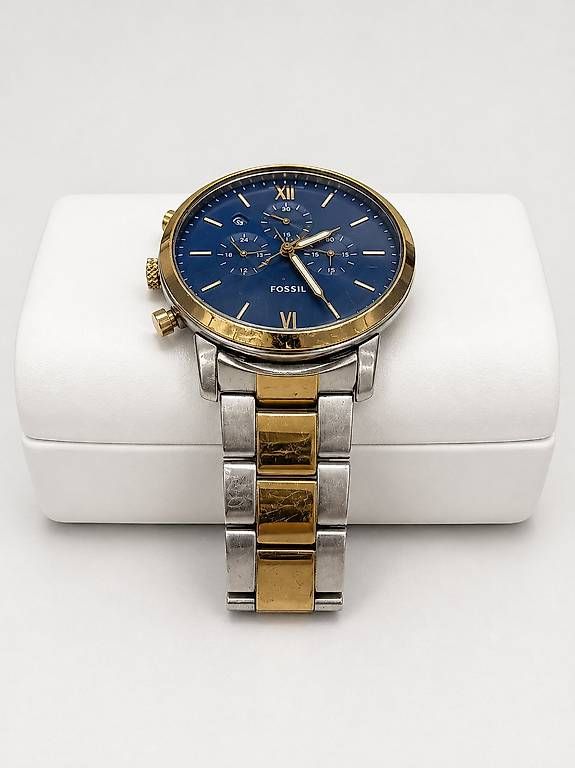 Uhren: Fossil Chronograph Blu Bicolore con Scatola Originale – Gebraucht aus Gordola von ish_jw9k 2