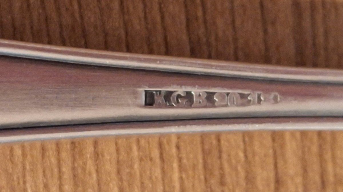 Cucchiai: 6 Kaffeelöffel  90/18  K.G.B. , versilbert – Usato da Dornach venduto da majo8689 3