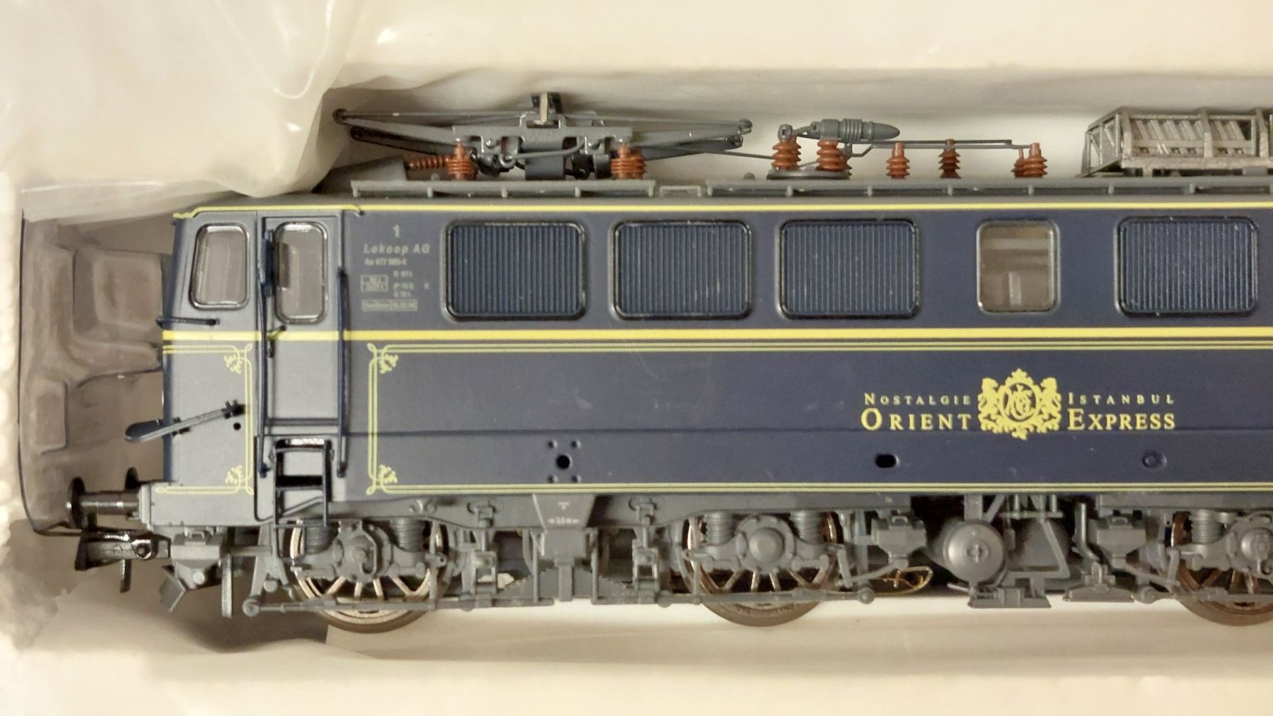 Brawa Modellini di ferrovie: Brawa Ae 477 Orient Express H0  Wechselstrom  neu – Nuovo e nell'imballaggio originale da Wädenswil venduto da Frosch33 1