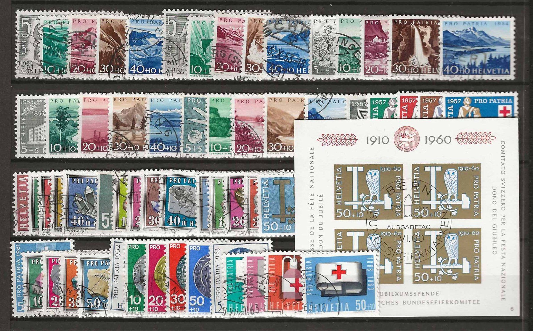 Alle Briefmarken: PP099 - Pro Patria 1938 - 1963 obl. – Gebraucht aus Trélex von Phil_Albert 1