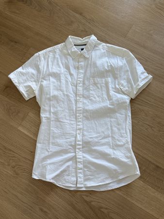 Chemise blanche manches courtes Topman