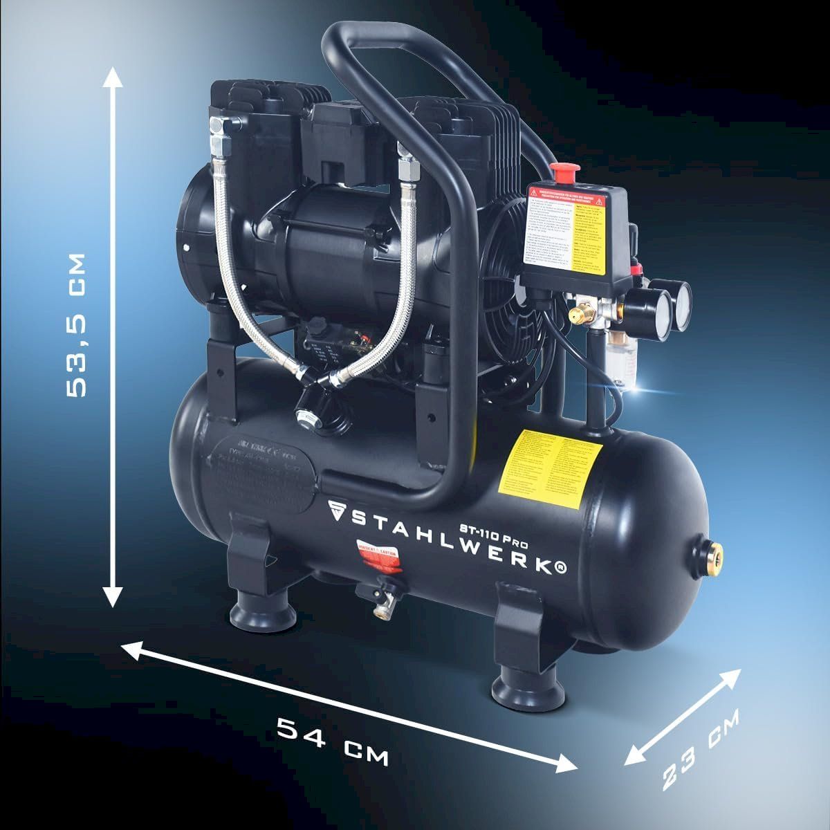 Compressori: STAHLWERK ST-110 Pro Kompressor 8bar 10L – Nuovo e nell'imballaggio originale da Bottighofen venduto da zaap 6