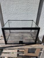 Terrarium Reptile Box Glas mit Belüftung und Thermometer