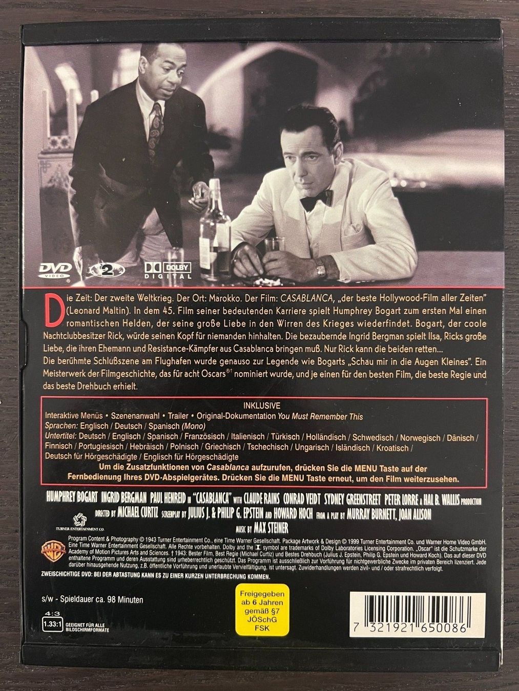 Tutti i DVDs: Casablanca – Usato da Zürich venduto da FilmFreunde 1