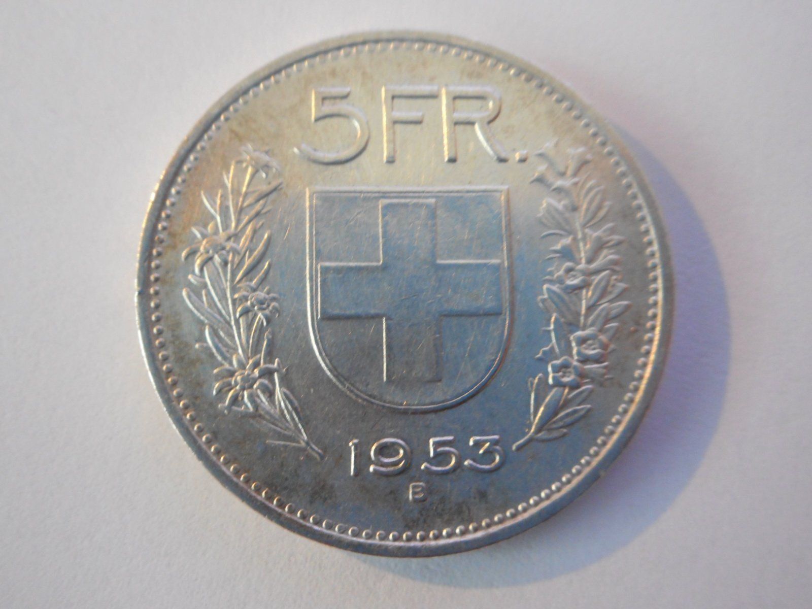 Tutti le monete: 5 Fr. 1953 silber vorz+ – Nuovo (secondo la descrizione) da Kriegstetten venduto da pizlad2010 1