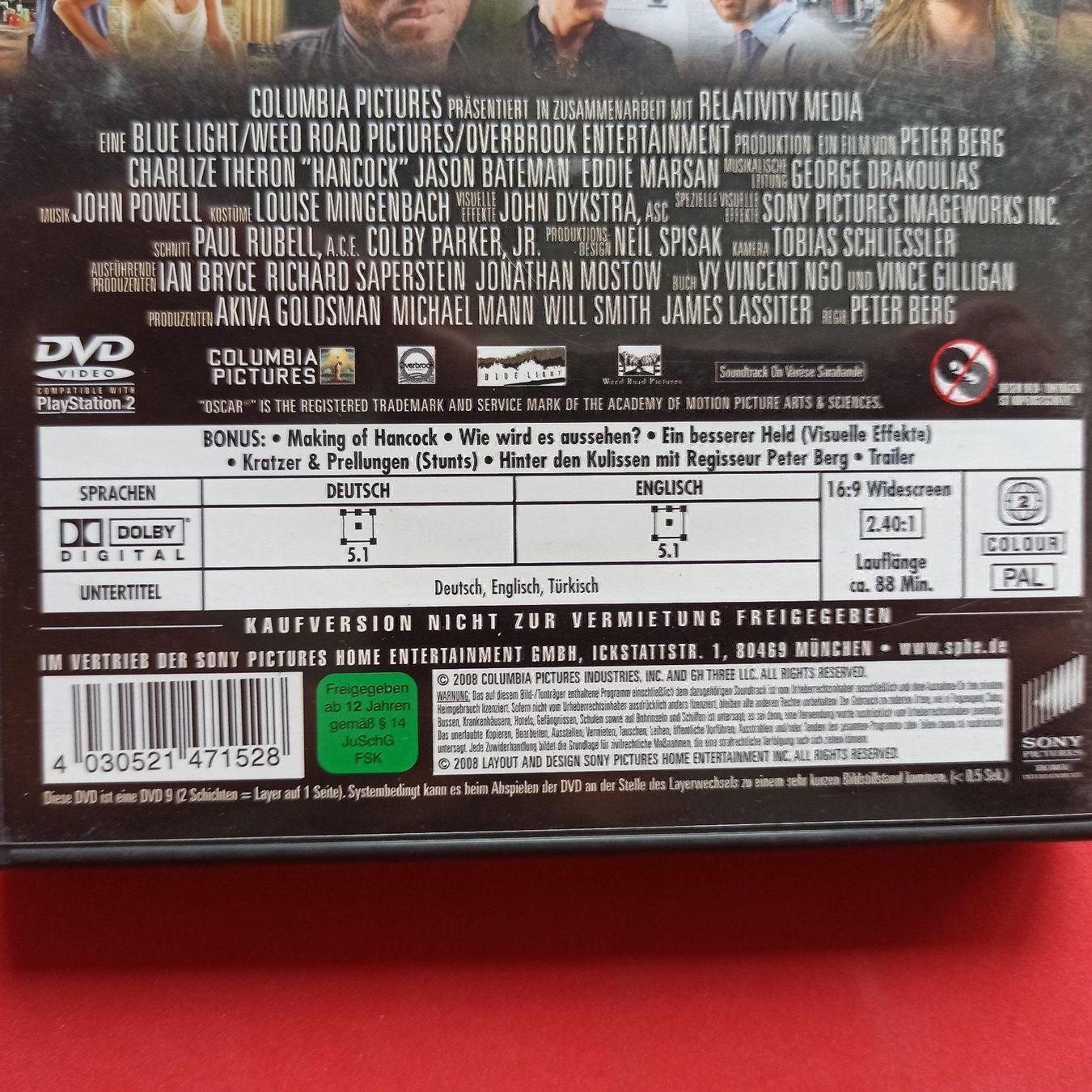 Tutti i DVDs: Hancock – Usato da Dübendorf venduto da kb86_MOVIE 2