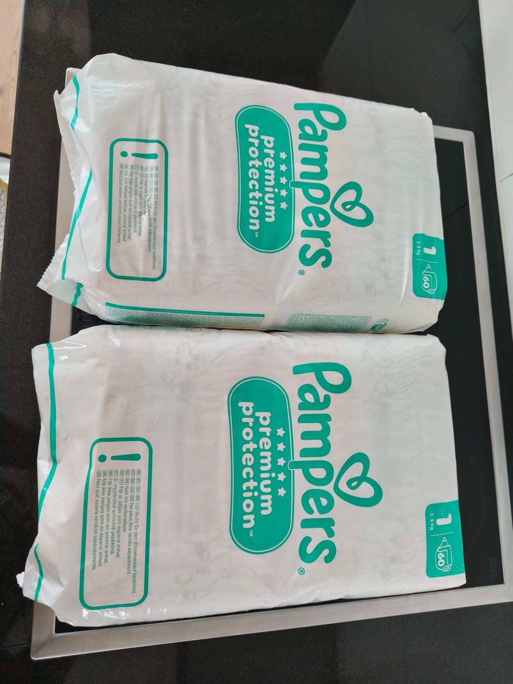 Pampers Windeleimer & Windeln: Pamper Grösse 1, 120 Stk. – Neu und originalverpackt aus Orpund von zovi01