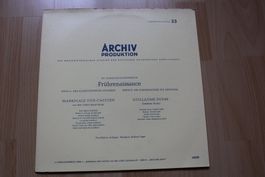 Musik der Frührenaissance - LP Archiv mono, rar☯️