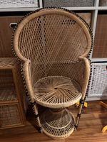 pfauenthron pfauentron pfauensedsel stuhl rattan boho vintag