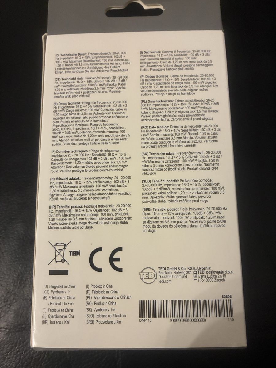 Kopfhörer: In Ear Kopfhörer Fabrikneu – Neu und originalverpackt aus Adliswil von Datty 1