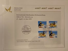 PTT Souvenier Sammelblatt 1999 Nürnberg IBRA 99