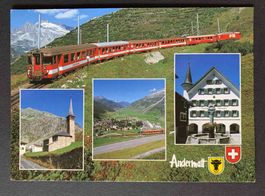 AK Andermatt Kreuzungspunkt der Alpenpässe Furka Gotthard Ob