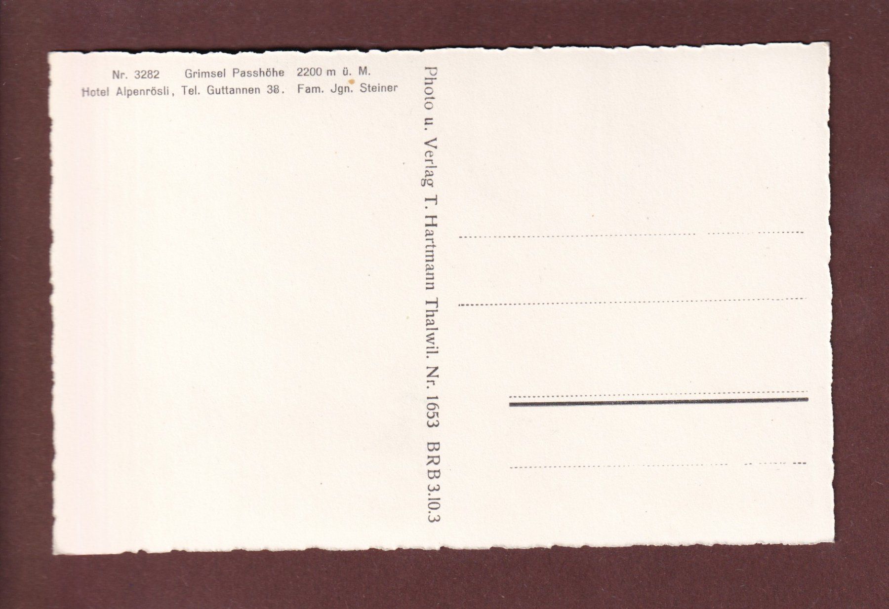Cartoline postali: GRIMSEL PASSHÖHE - Hotel Alpenrösli – Usato da Pully venduto da nicecards 1