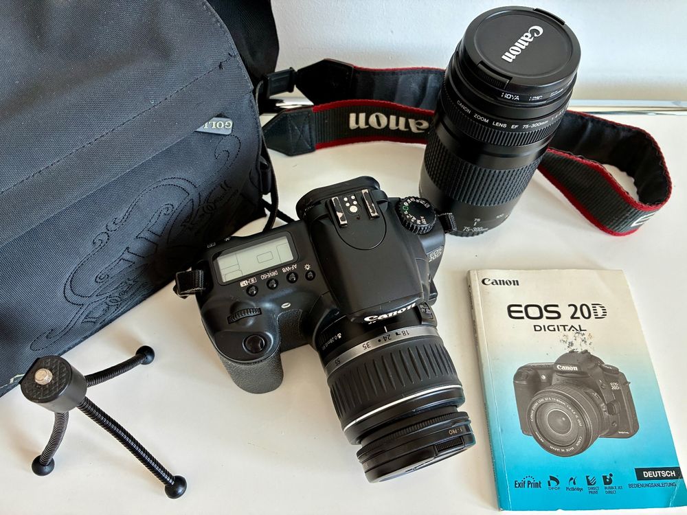 Canon Appareil photo: Canon EOS 20D mit Objektiven & Stativ & Tasche, Top Zustand! – D'occasion à Zürich par tersus1981 3
