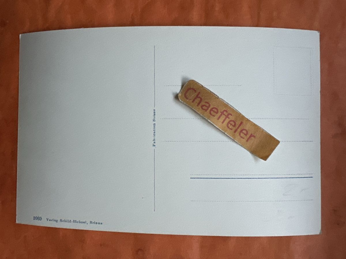 Cartoline postali: Alte Ansichtskarte von Brienz mit Kirche, Top Zustand!  – Usato da Zürich venduto da Chaeffeler 1