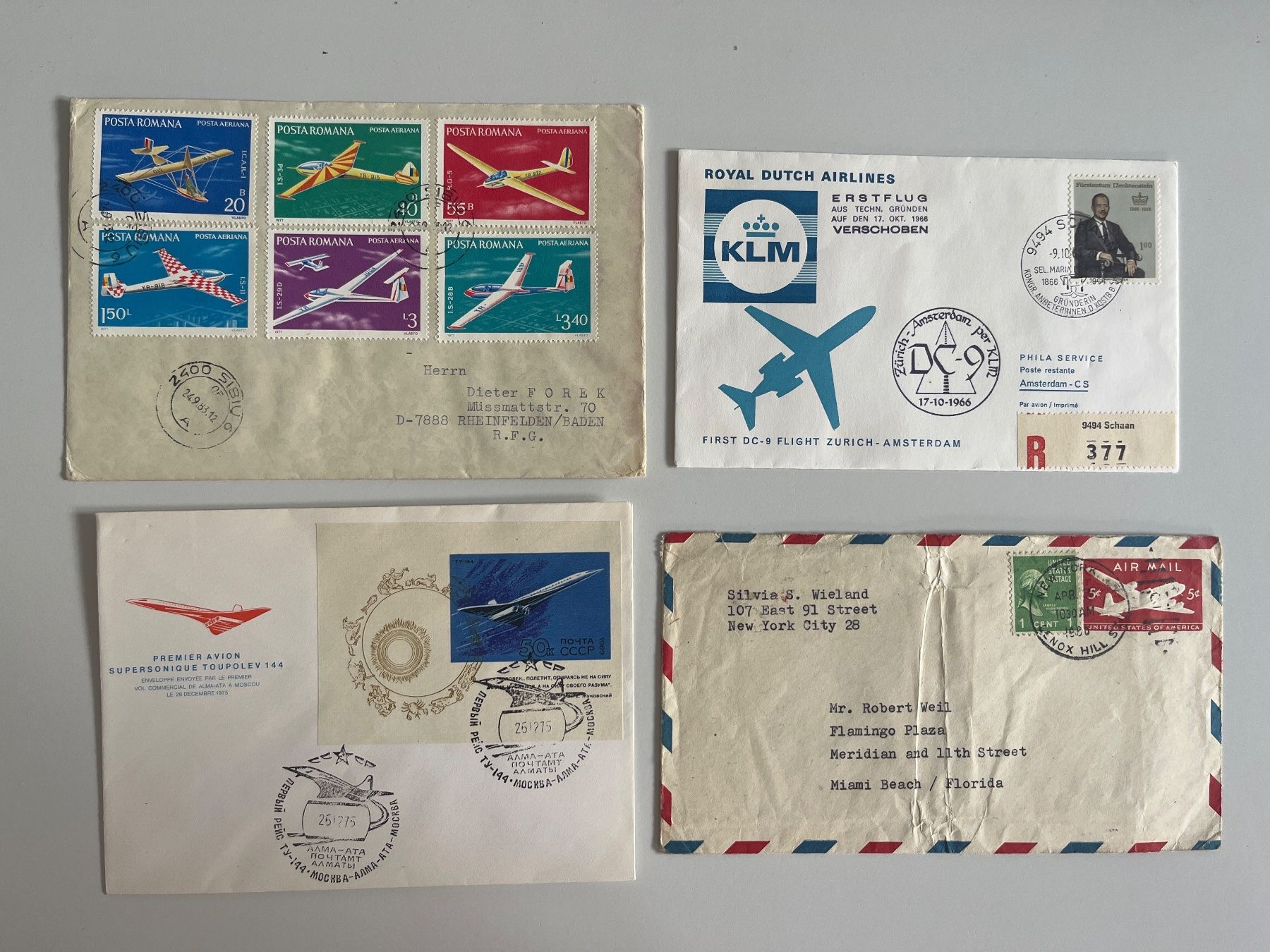 Alle Briefmarken: Ganzsachen Flugpost Diverse – Neu (gemäss Beschreibung) aus Adliswil von derrick0825