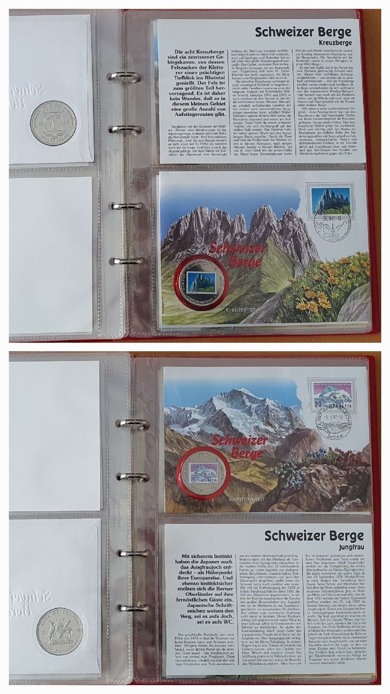 Tutti le monete: 12 Numisbriefe - Schweizer Berge – Usato da Kreuzlingen venduto da Rschweiz1 4