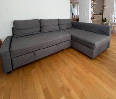 Ecksofa grau (ausziehbar)