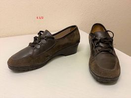 Damen Komfort-Halbschuhe braun Gr. 6 1/2