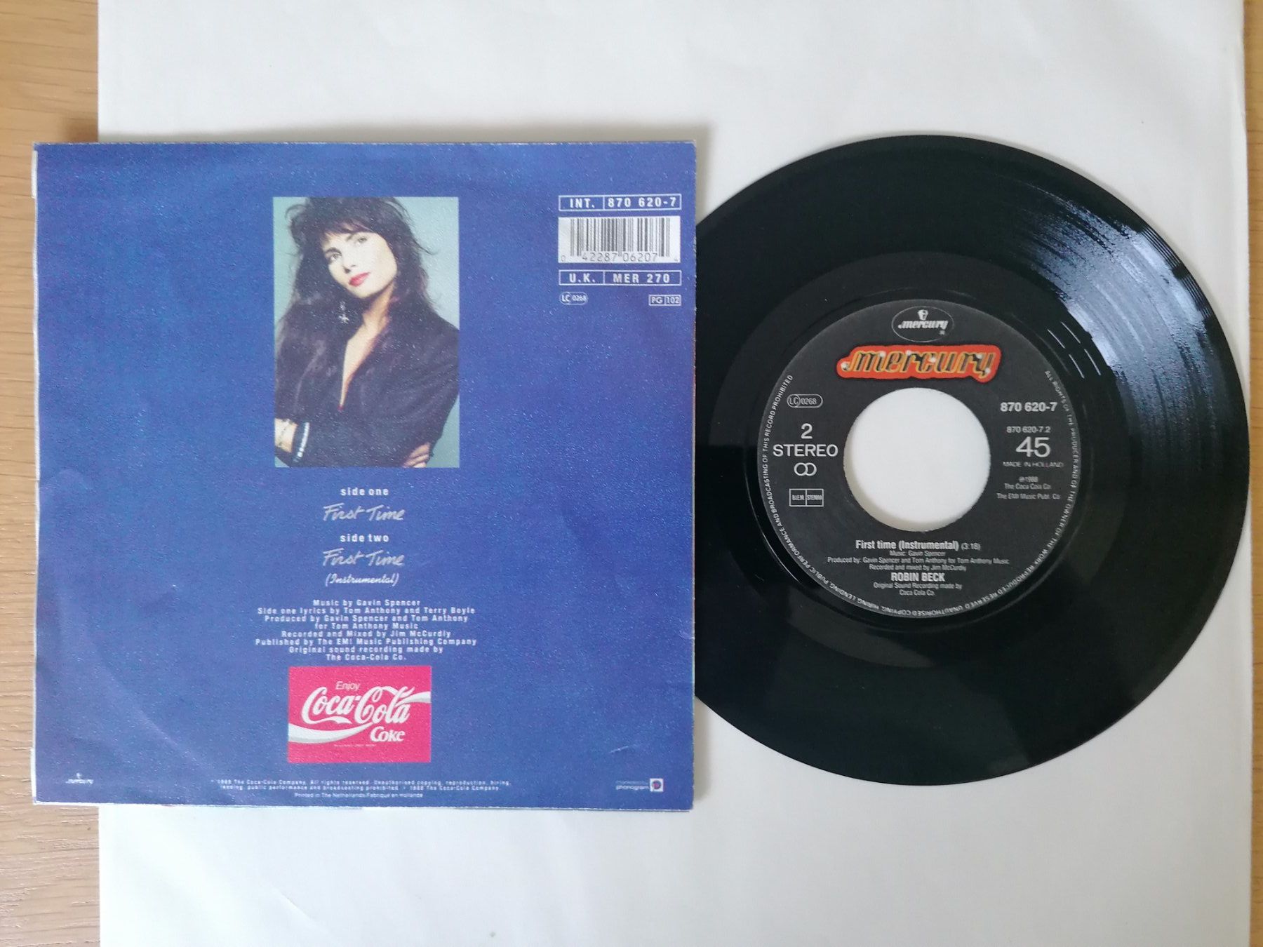 Dischi in vinile: Robin Beck - First Time - Single - Vinyl - 80er Jahre – Usato da Beinwil am See venduto da Funkthesizer 1