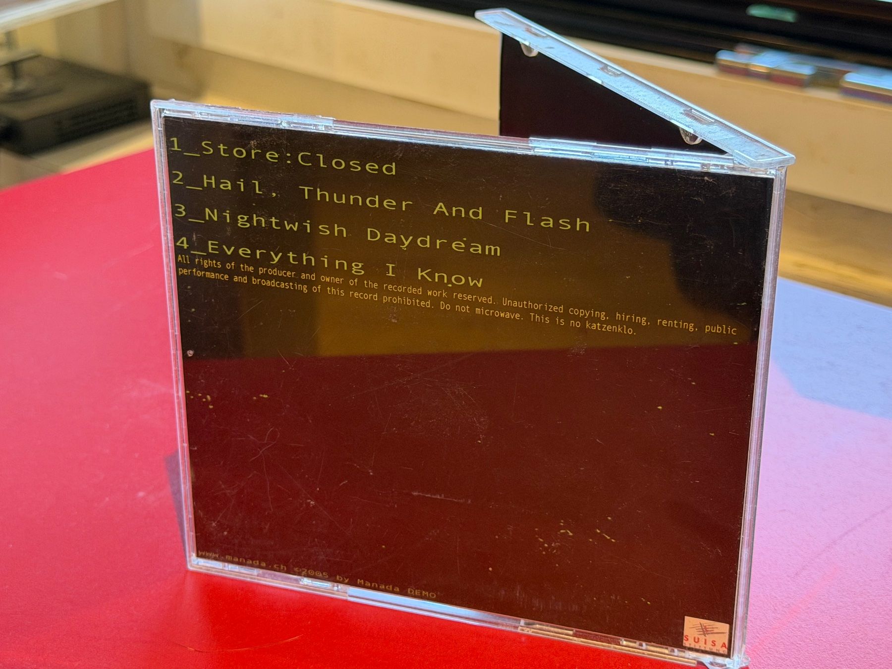 CD: Manada - Store:Closed - Demo-CD - HF41C – Usato da Küsnacht ZH venduto da JazzRecords 1