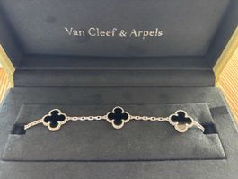 VCA Vintage Alhambra, Onyx in Weißgold, special order