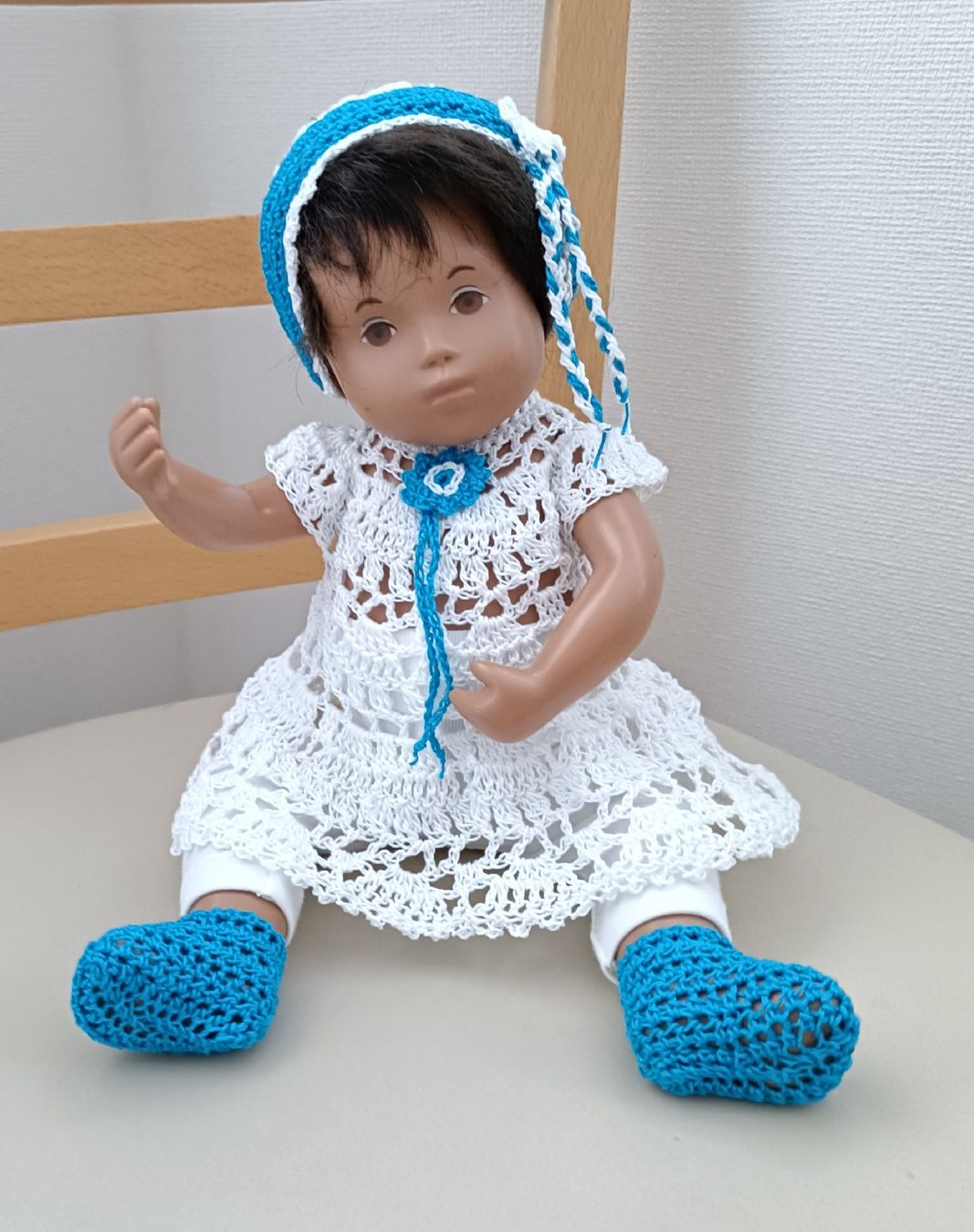 Bambole: Sasha Babyset gehäkelt – Nuovo e nell'imballaggio originale da Seewen SZ venduto da 27maan 2