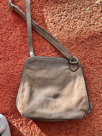 Braune Ledertasche Umhängetasche Handtasche Top Zustand!