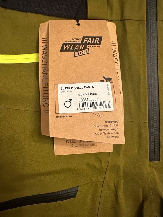 Ortovox Pantaloni: Ortovox 3L Deep Shell Pants Gr S fabrikneu – Nuovo e nell'imballaggio originale da Zürich venduto da shq_nm2c 4