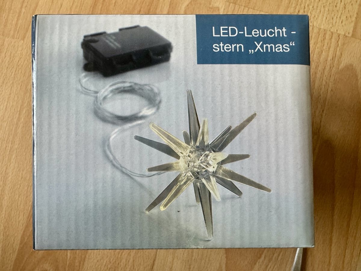 Tutte le decorazioni: LED Leuchtstern "Xmas" 10cm, Batterie, Timer – Usato da Zürich venduto da pilatus777 2