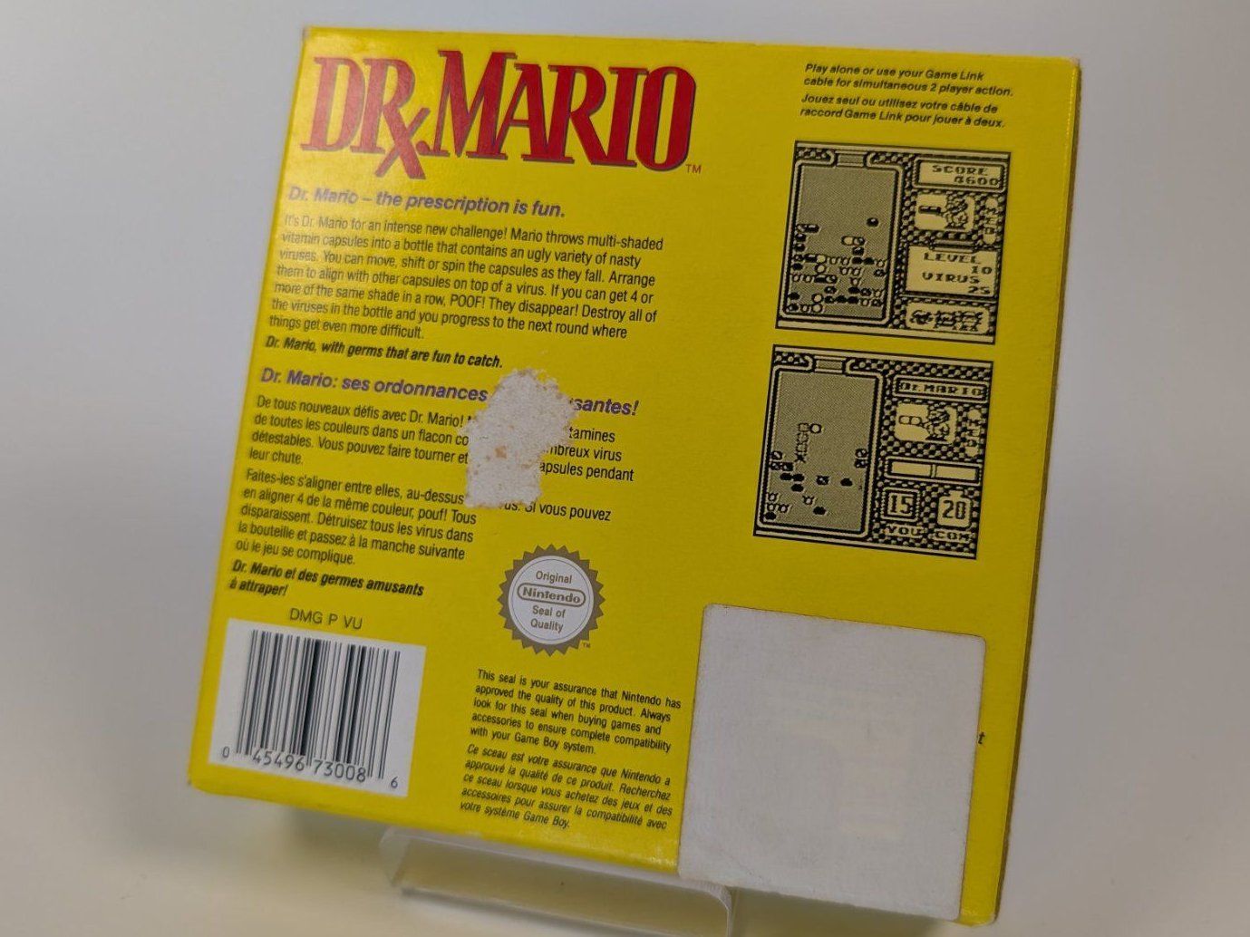 Nintendo Giochi: Dr. Mario Gameboy - OVP - CIB – Usato da Ostermundigen venduto da TradeLab 2