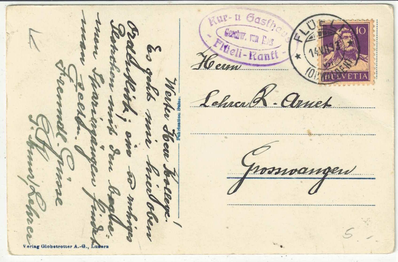 Cartes postales: Kur- & Gasthaus Flüeli – D'occasion à Ettingen par Kartenplanet 1