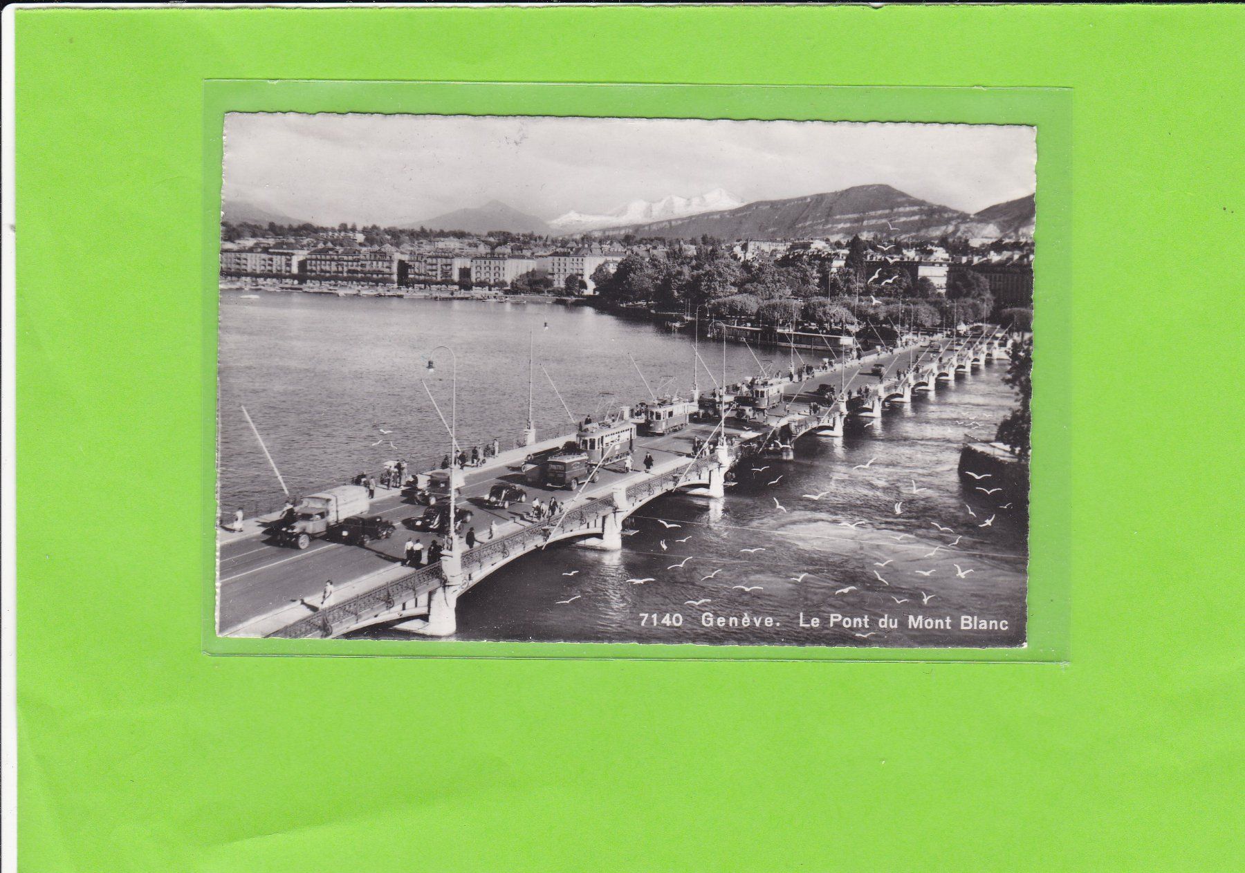 Ansichtskarten: Genève-Le Pont du Mont Blanc – Gebraucht aus St. Peterzell von neckertal