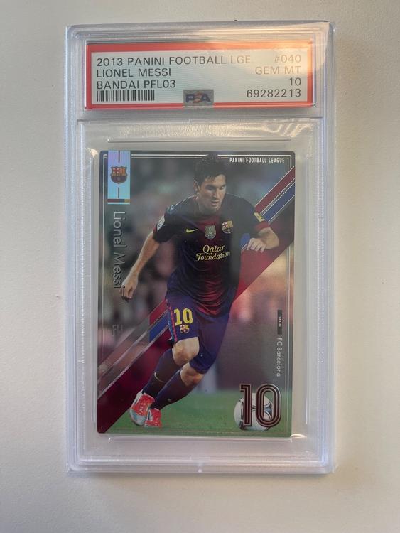 2013 Panini Football League Lionel Messi PSA 10 Barcelona FC