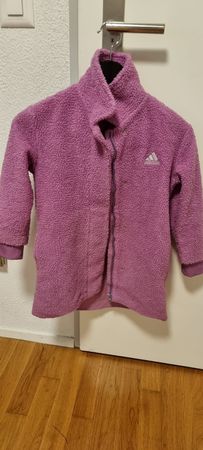 Adidas Fleece Jacke Lila, Kinder Grösse 5-7 Jährige