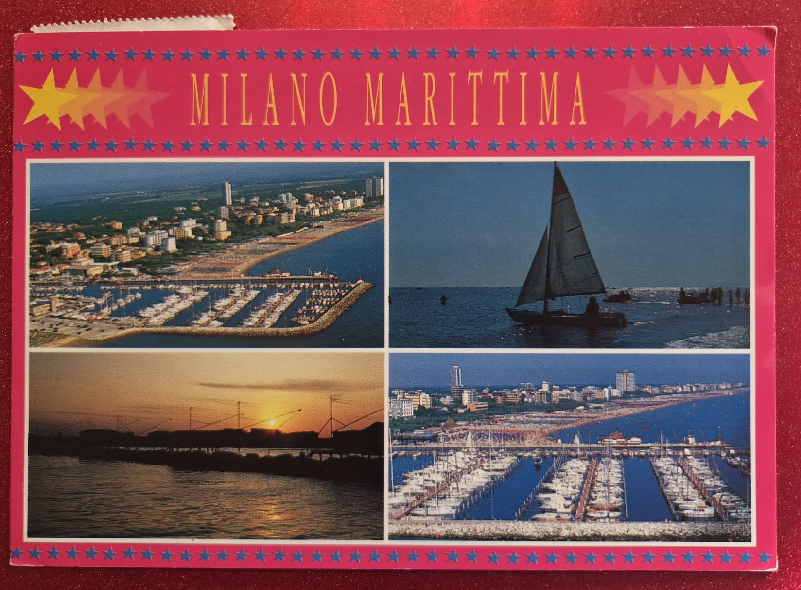 Cartoline postali: Milano Marittima Mehrbildkarte 1995 – Usato da Melchnau venduto da Arthurius