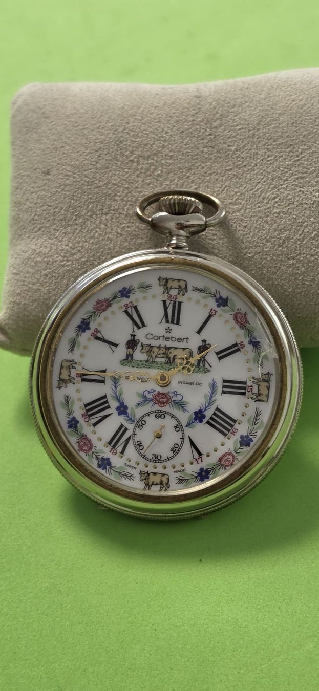 Cortébert Orologi: CORTEBERT TASCHENUHR MIT TRADITIONELLEN SCHWEIZER CHÜELI – Usato da Neftenbach venduto da Taschen-Uhren 7