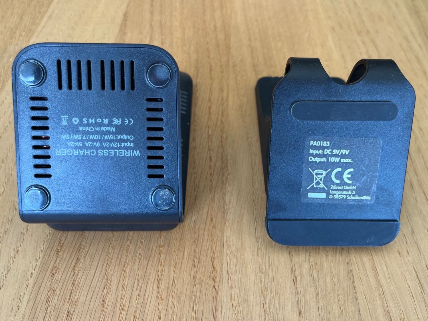 Caricabatterie: 2 kabellose Ladestationen, Wireless Ladegerät, Qi, USB C – Usato da Netstal venduto da spaltflo01 4